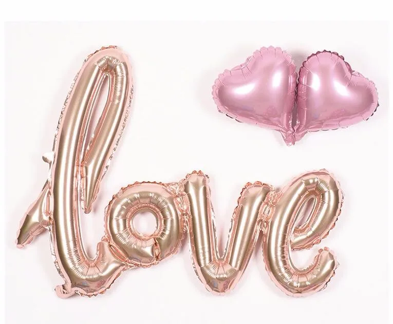 Love Rose Gold Letter Aluminum Foil Alphabet Balloon For Wedding Party Birthday Decoration Buy 4409