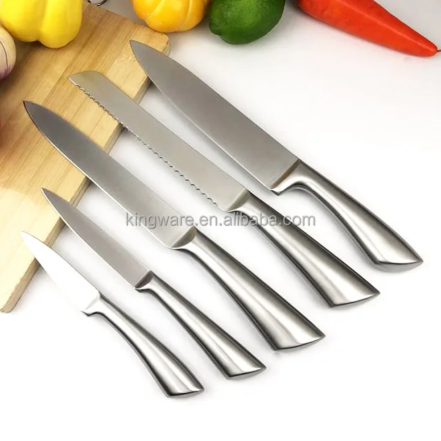 

5pcs royal swiss cuchillo de cocina stainless steel cookware sets kitchen knives set, Silver
