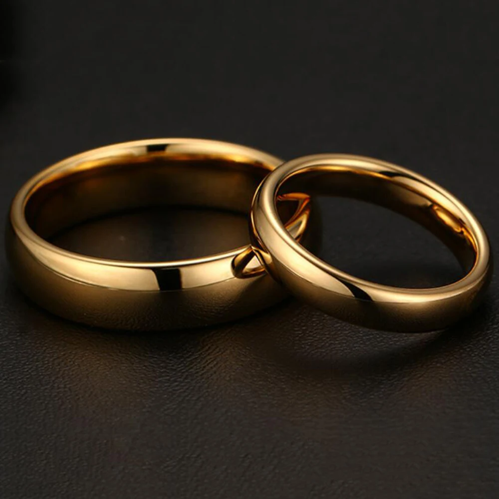 Классические золотые обручальные кольца