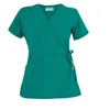 Fashion Design Cotton Unisex Scrubs Uniforms V-NeckWholesale Medical Uniforms with two patch pocketsHospital Staff Uniform