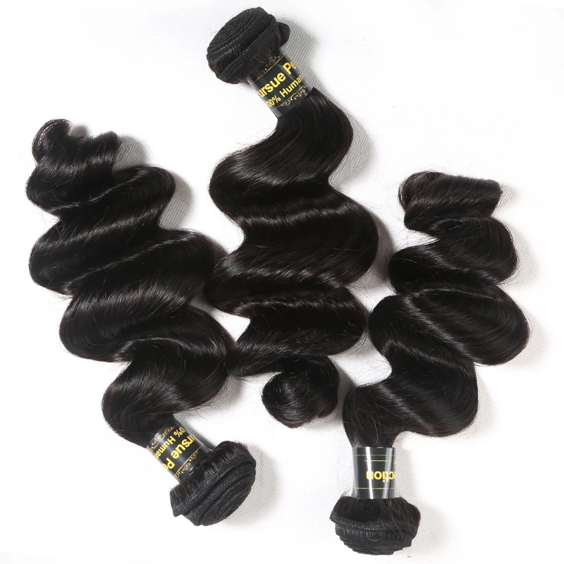 

Top Grade 7A Factory price 3Pcs A Lot 14 14 14 Inch Unprocessed Malaysian Virgin Hair, Natural color;close to color 1b