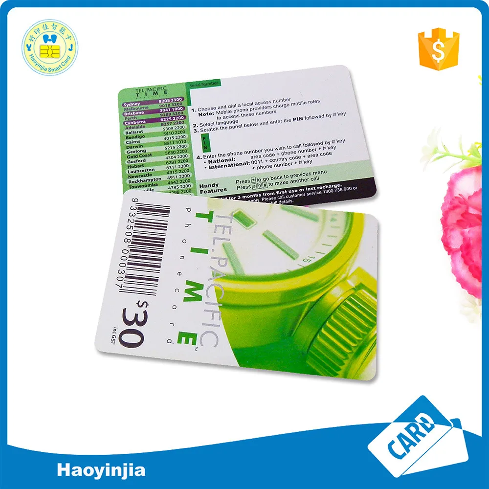 
Personalized Recharge Phone Card / Calling Card 