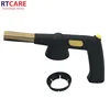 360 degrees rotating adjustable flame gun with anti-flame system