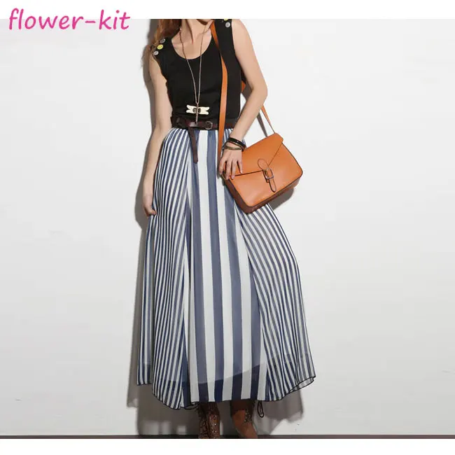 

3pcs wholesale baily skirts long maxi, summer sexy chiffon skirts women long, As shown