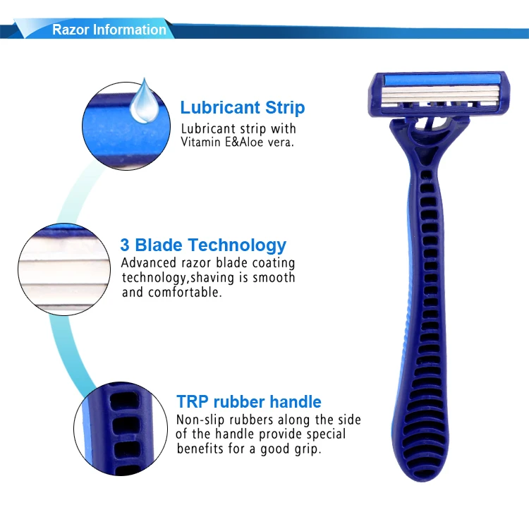 3/triple Blade Shaving Disposable Razor For Ladies Razor Buy Three