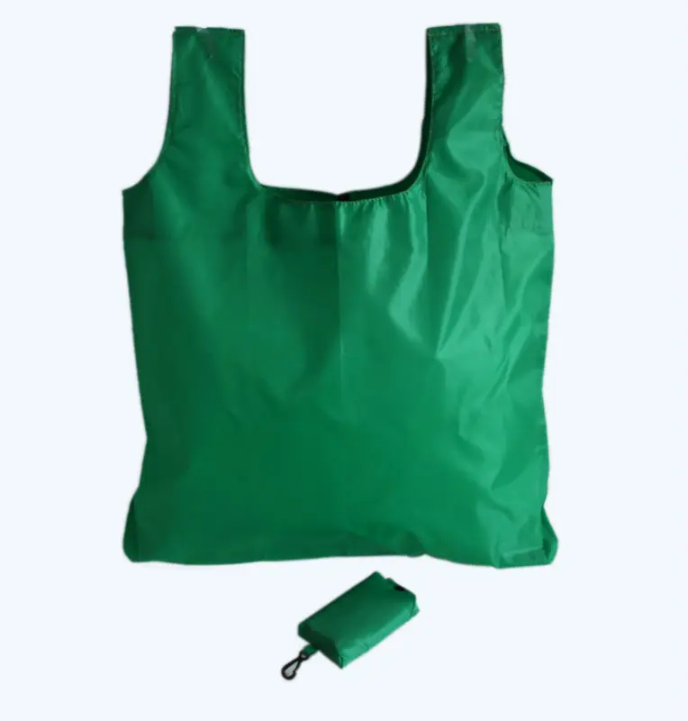 
210D PolyesterFolded Shopping Bag with Small Bag for Promotion 