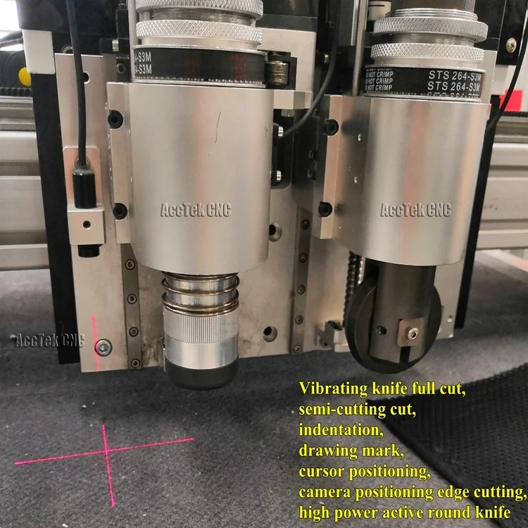 Oscillating knife cutting machine