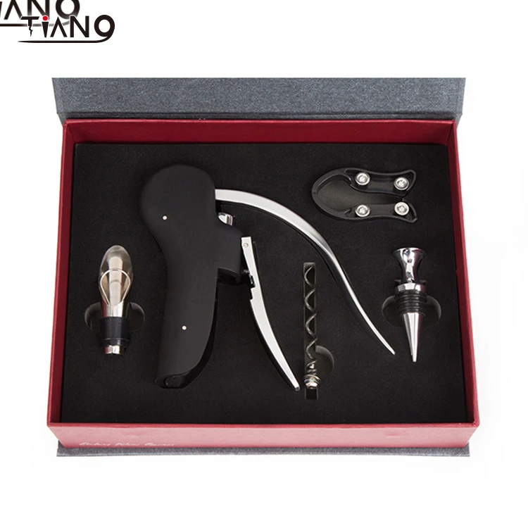 Wholesale Amazon Copper Rabbit Wine Corkscrew Bottle Opener Set Wine