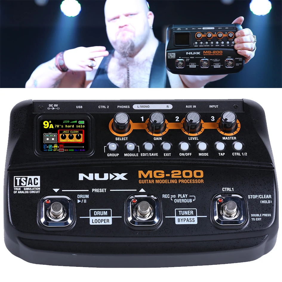 

NUX MG-200 multi effect guitar pedal electric guitar effect