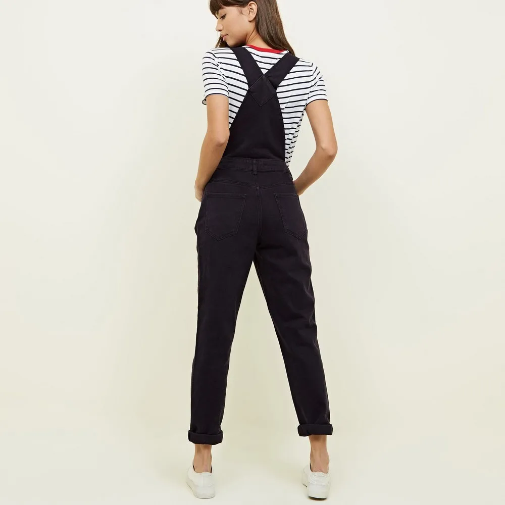 black jean dungarees