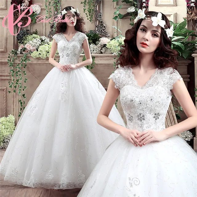 

Guangzhou Factory Cheap Wholesale Wedding Dress 2018 Luxury Bridal Gown, White