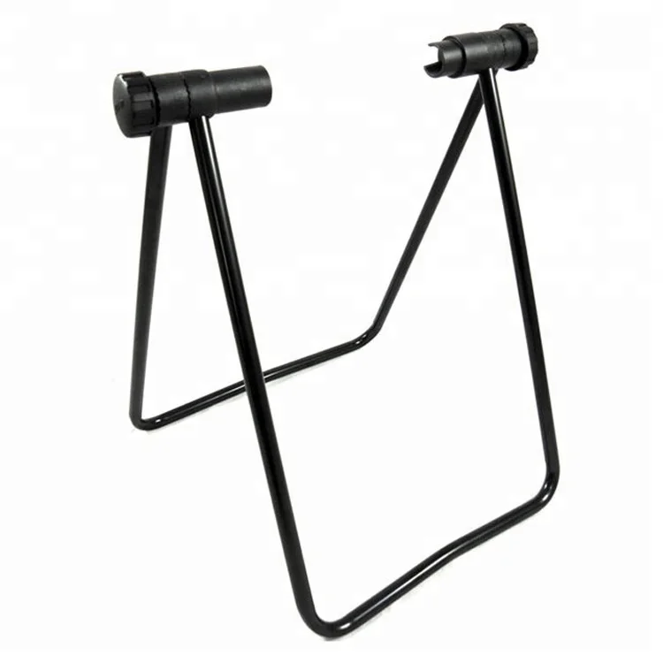 

Bicycle Accessories Folding Stand U Shape Bicycle Rear Kick Stand Fixed Bike Kickstand Repair Rack Parking Holder, Black