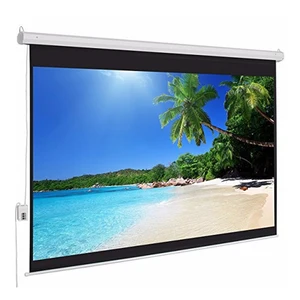 100 inch 16:9 home cinema theater motorized electric projector ceiling mount projection screen