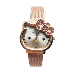 Hello kitty Women Lady Watch Lovely Fashion Kids Children Watch