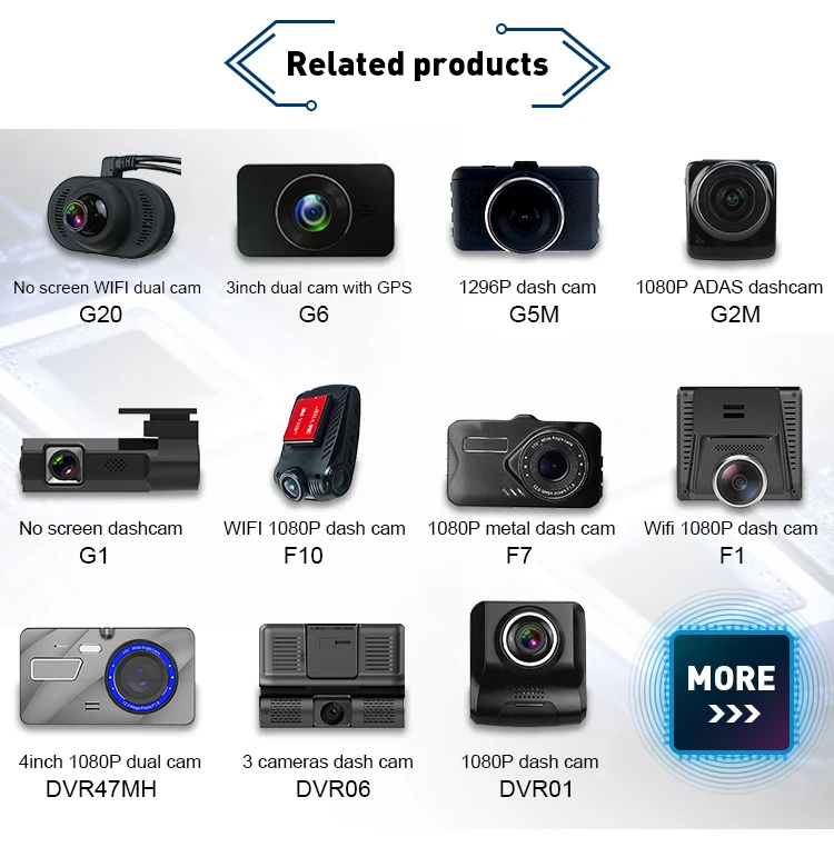 Hot-selling 1080p DashCamwith WIFI dual lens car dvr camera with parking mode G-sensor