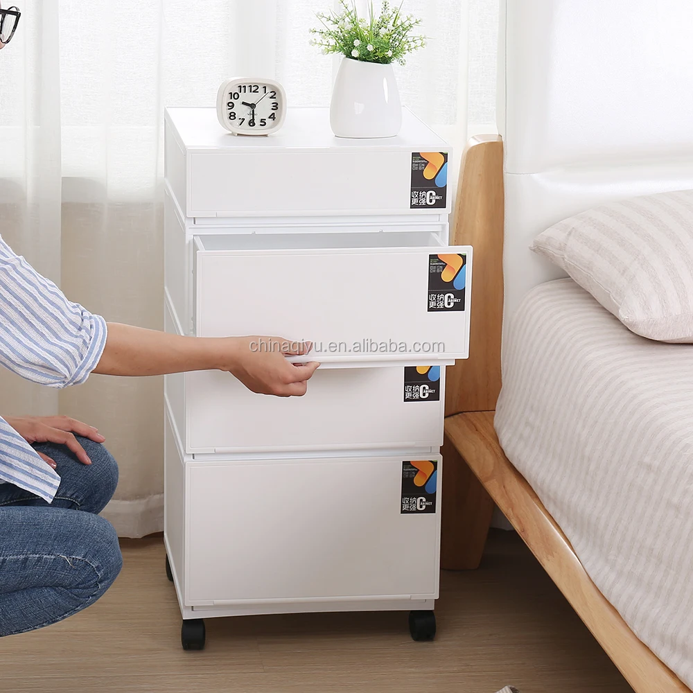 
Modern Home Storage Bathroom Kitchen Living Room Plastic Drawer Storage Cabinet 