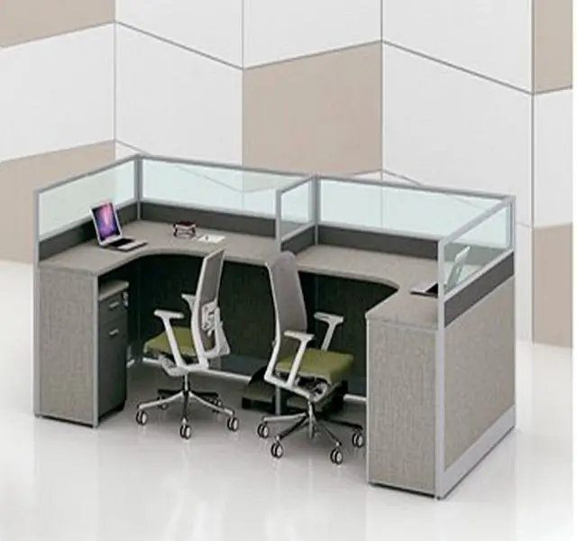 Office Partition Table 2 Person Seat Workstation Office Desk - Buy 2 ...