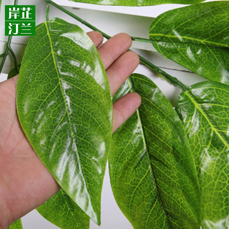 New fresh colors leaves environmental artificial Mango tree leaves for decoration