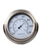 8" Custom Metal In Out Display Accurate Room Temperature High Precision Thermometer Wall Clock