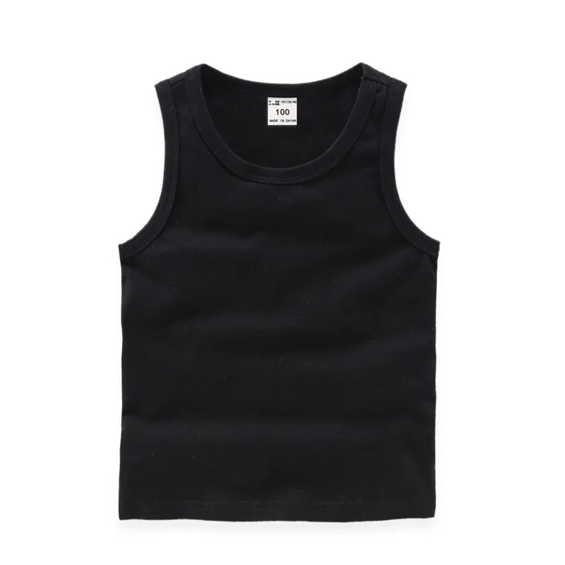 
Korean Cotton Kids Sleeveless Vests Tops 