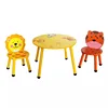 kids cartoon metal furniture dining round table cartoon chair sets