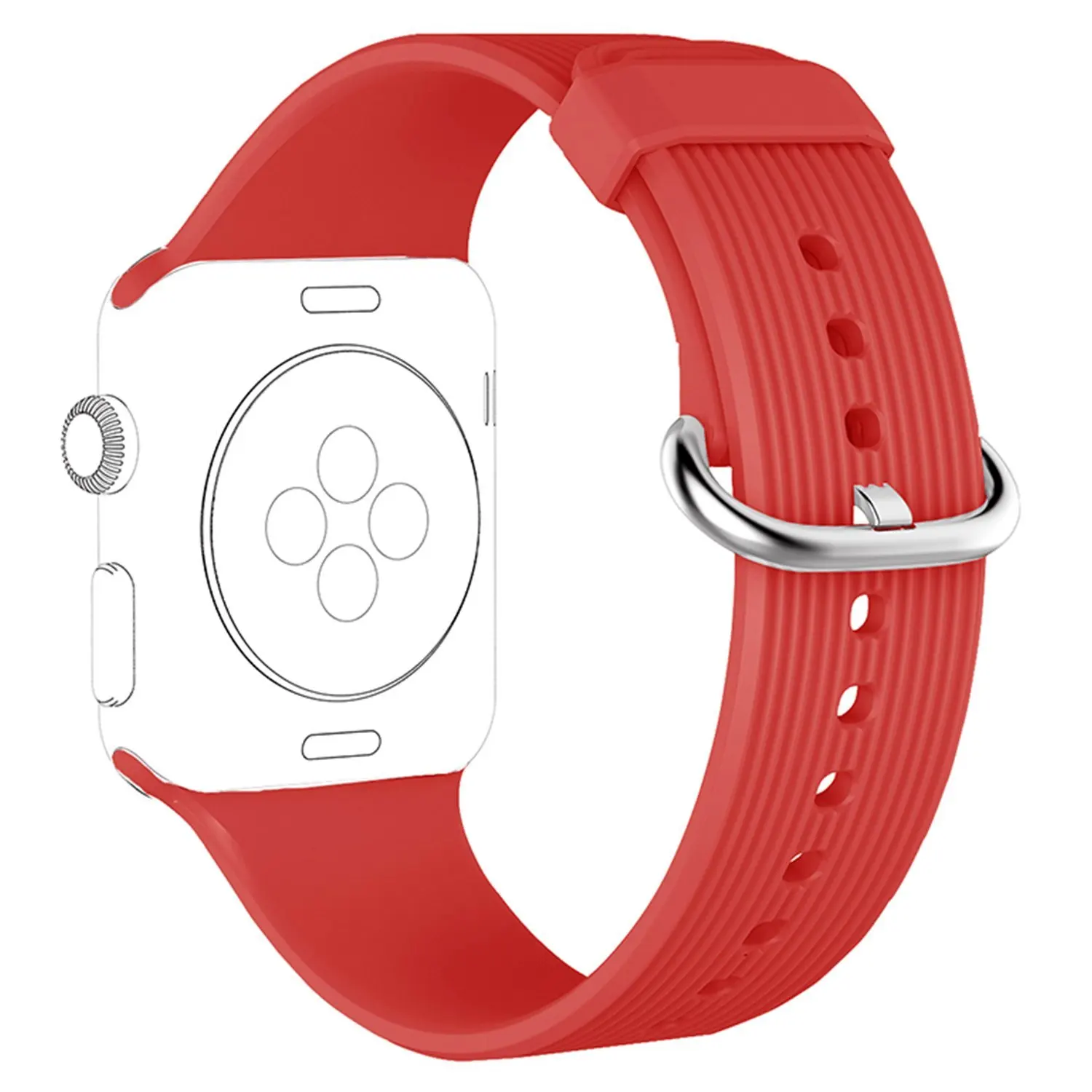 Soft Rubber Silicone Band For Apple Watch Strap Buy Band For Apple Watch 38mm 42mm,40mm 44mm