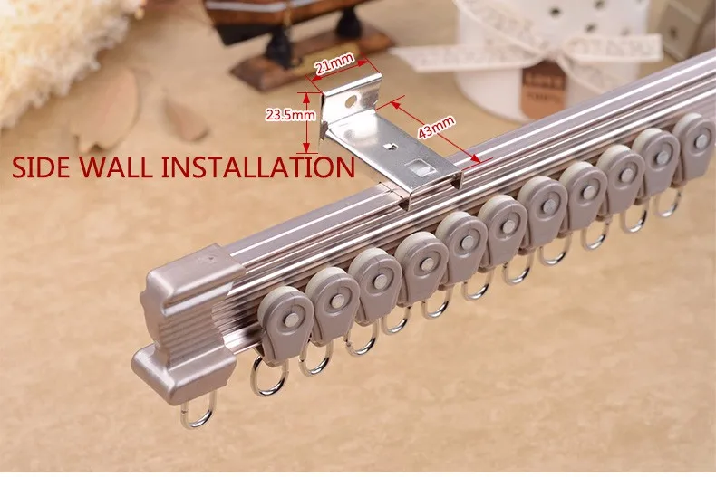 Home Decor L U Shape Aluminum Curved Track Curtain Rod Buy Curtain