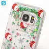 Best Selling Christmas Tree Liquid Sands PC Back Cover for Samsung Galaxy S7 Edge Case