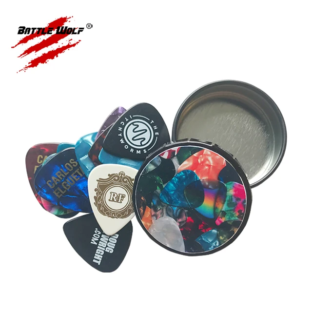 

Fashion Easy To Carry 15-25Pcs Custom Packaging Guitar Pick Box, Colorful