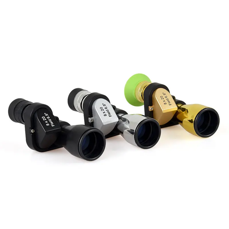 Mini 8x20mm Portable Pocket Outdoor Compact Adjustable Kids Metal