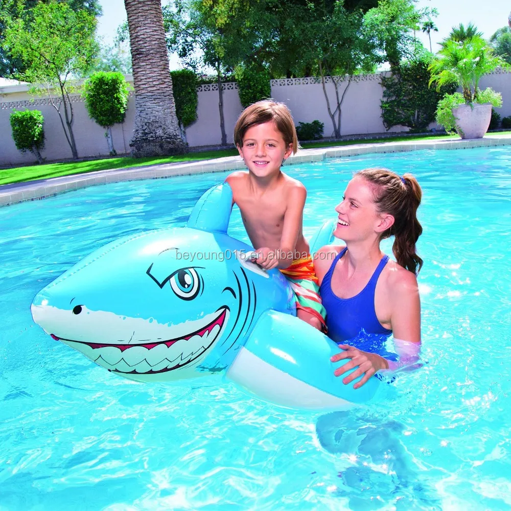 shark inflatable pool toy