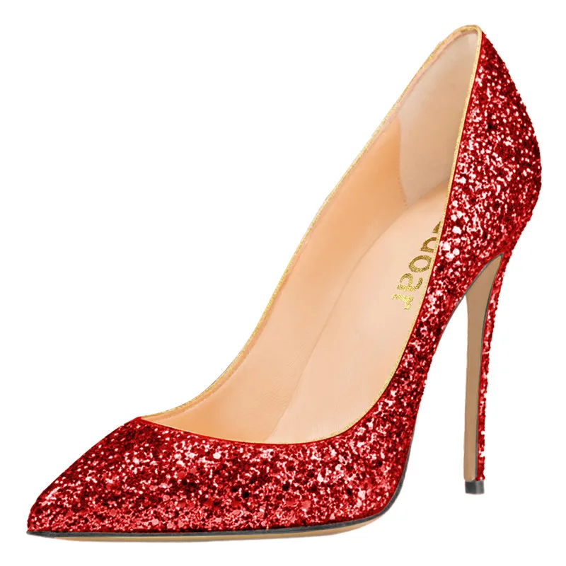 designer glitter heels