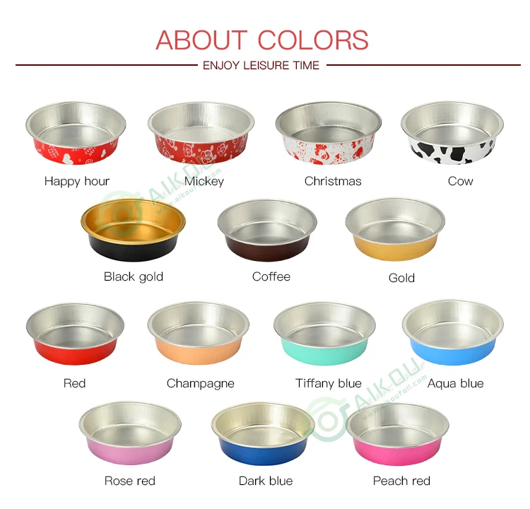 Disposable Microwaveable Colored Round Aluminum Foil Pie Pan Buy