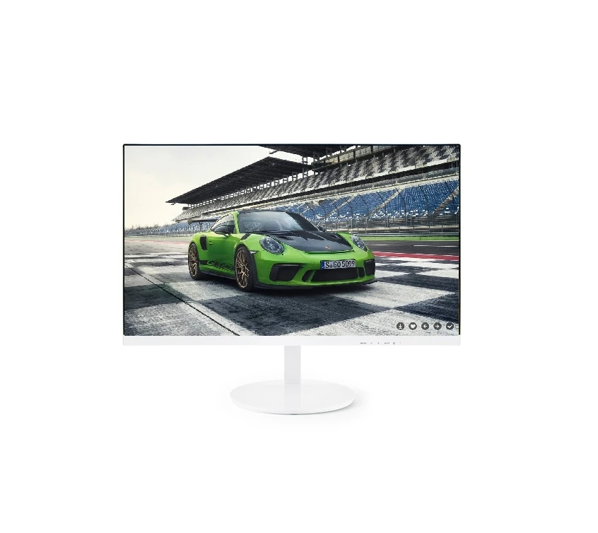

White color ultra thin  gaming monitor ips panel frameless led monitor