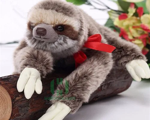 realistic sloth plush