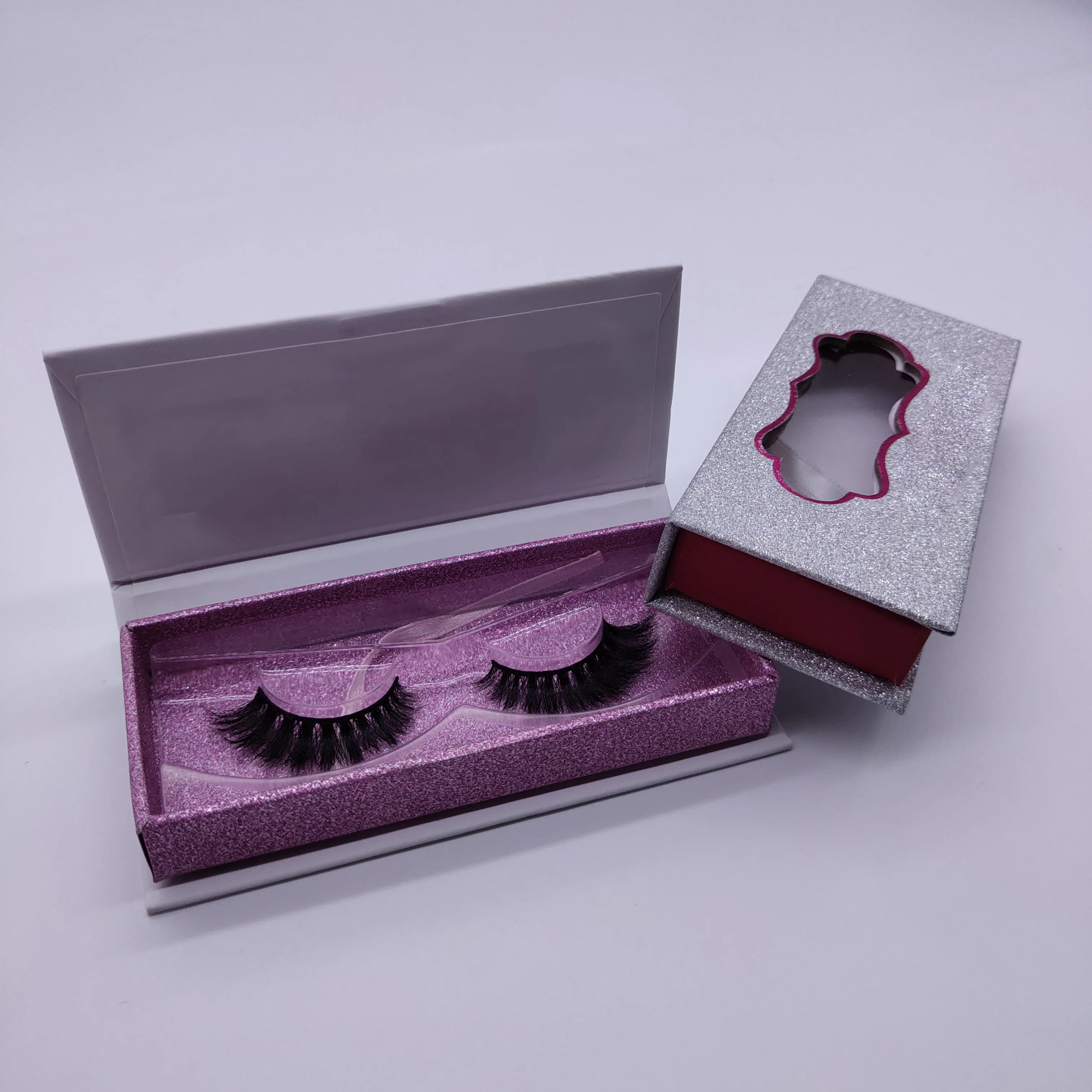 customised eyelash packaging house hair wispy lashes/ eyelashes