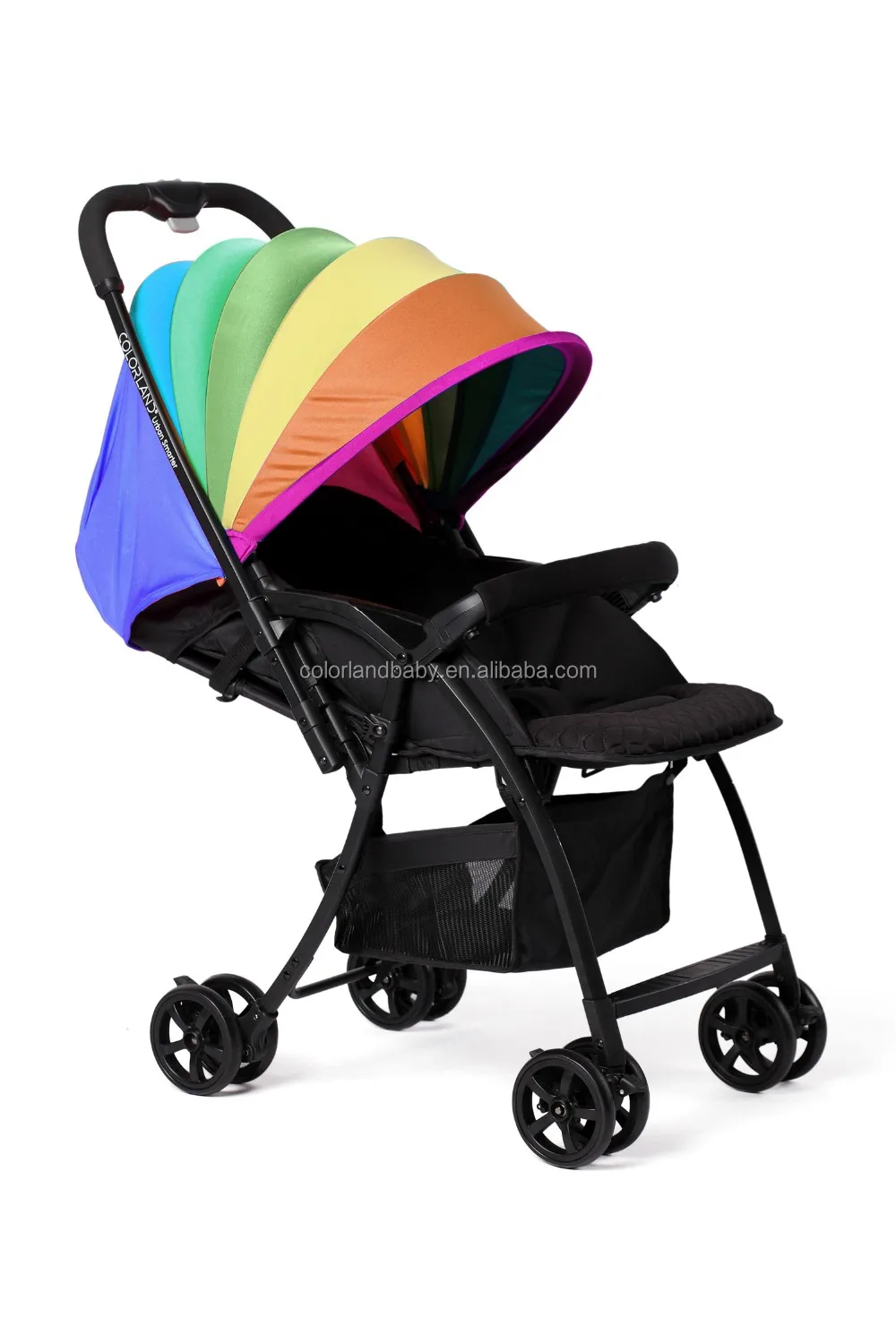 colorland new design rainbow baby stroller foldable aluminum
