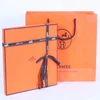 Custom 2016 new design products orange paper gift box with ribbon for dress packing wholesale