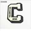 Alphabet letters premium Stitch iron on easy DIY chenille Letterman letter patch for varsity jacket sweater