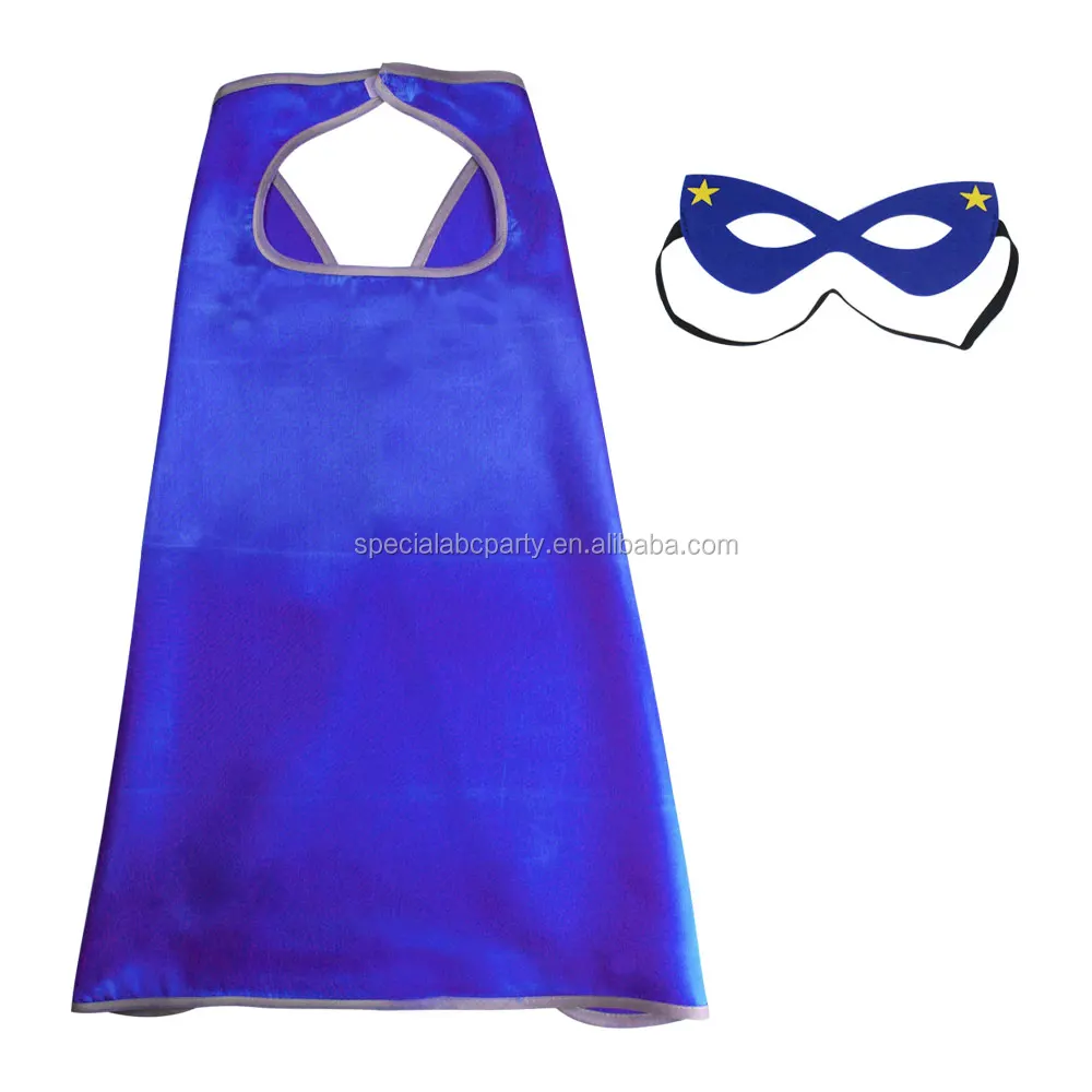 

Navy Blue Kids Superhero Capes With Felt Mask Superhero Themed Birthday Party Capes Costumes Decorations Customized