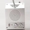 Loud voice noise free aluminum bank counter window intercom