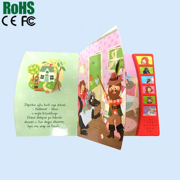 Fashion Style New Design Sound Book For Children Children Sound Book
