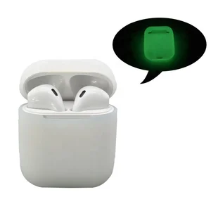 Fantastic  Luminous  Wireless  Blue tooth Silicone Protective Glow in the Dark Case Cover For Airpod