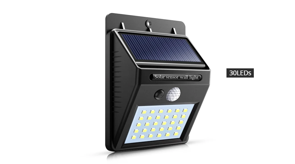 Waterproof Wall Light 20 LED Solar Power PIR Motion Sensor Garden Outdoor Lamp 