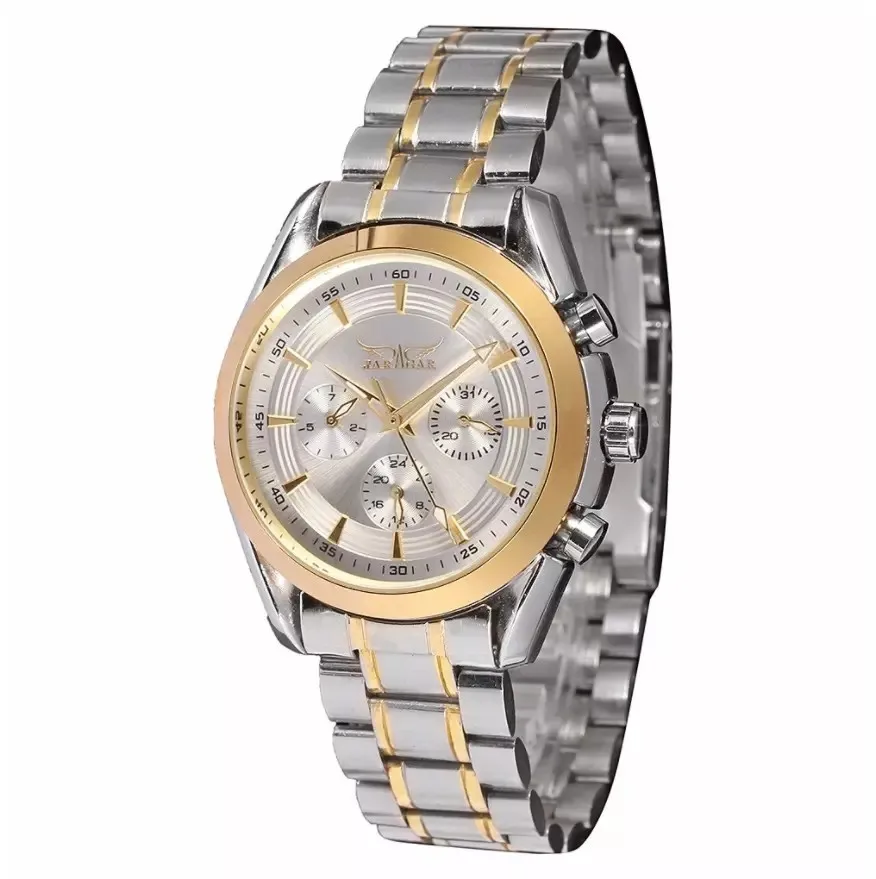 jaragar 赢家 055 高级约会一周 24 小时飞轮多功能手表男士全自动