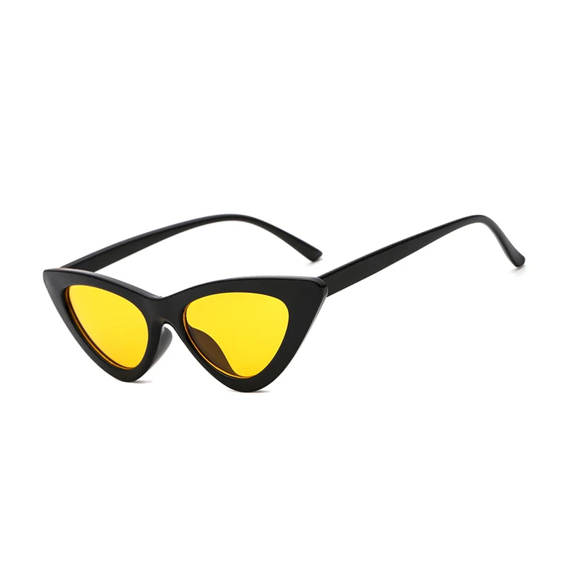 

2019 High quality small cateye plastic frame fashion woman custom logo sunglasses