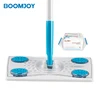 BOOMJOY trendy product N2 TV shopping floor cleaning products factory price non woven mop with disposable wipes flat mop