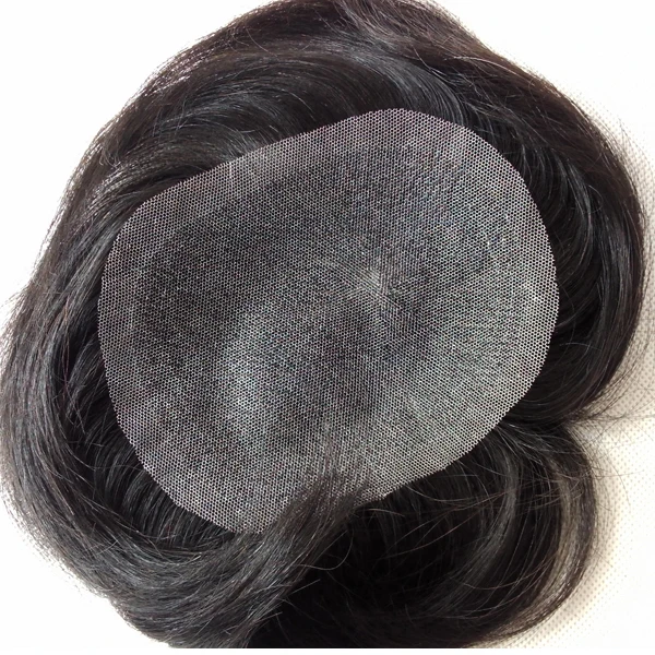 

Large Natural Black 1B 100% Human Hair 8X10 Breath full lace Density Virgin Human Hair Men Swiss lace men Toupee