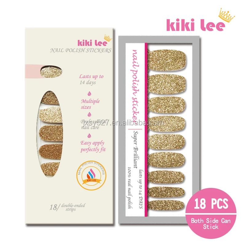 

Top quality 100% real nail polish sticker for DIY