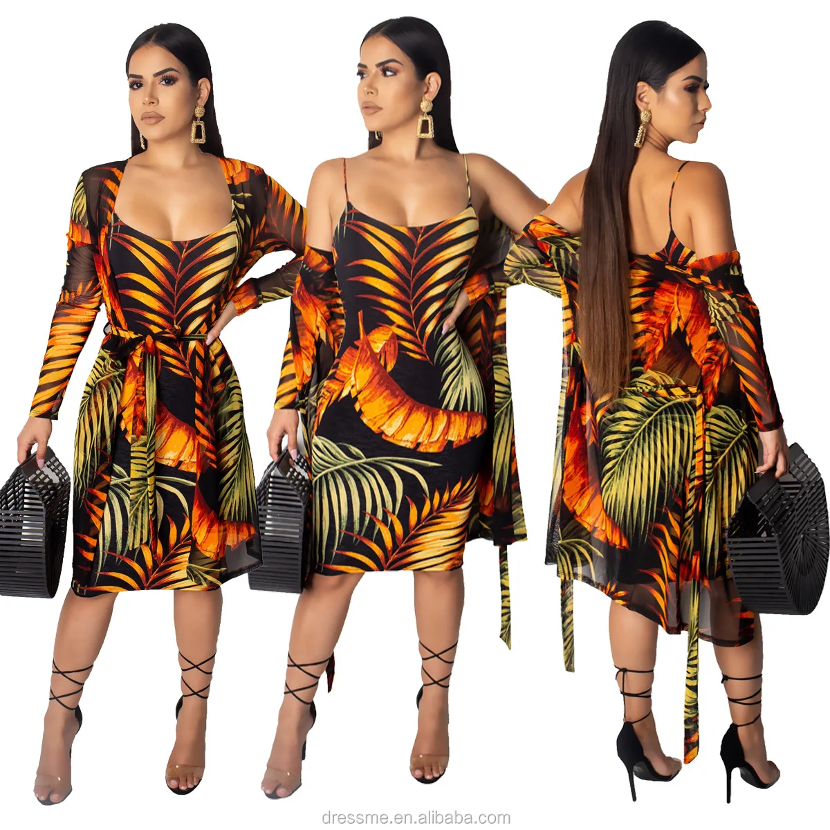 

MJ108 Hot popular women summer print dress strap sleeveless sexy long maxi dress bohemian elegant robe